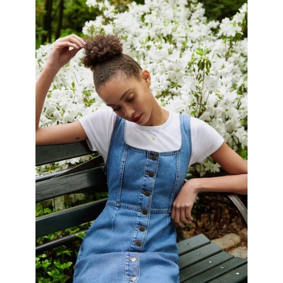 UO Denim Dress 0 - Picture 1 of 7